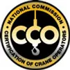 A logo of the national commission for certification of crane operators.